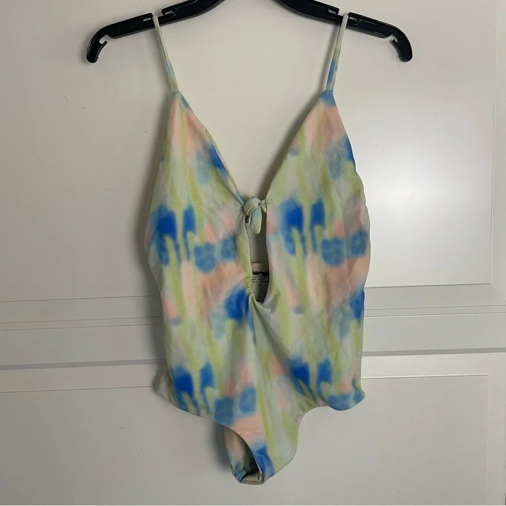 New! Aila Blue midnight in Paris acid tie dye one piece swimsuit 15429 - Picture 6 of 8